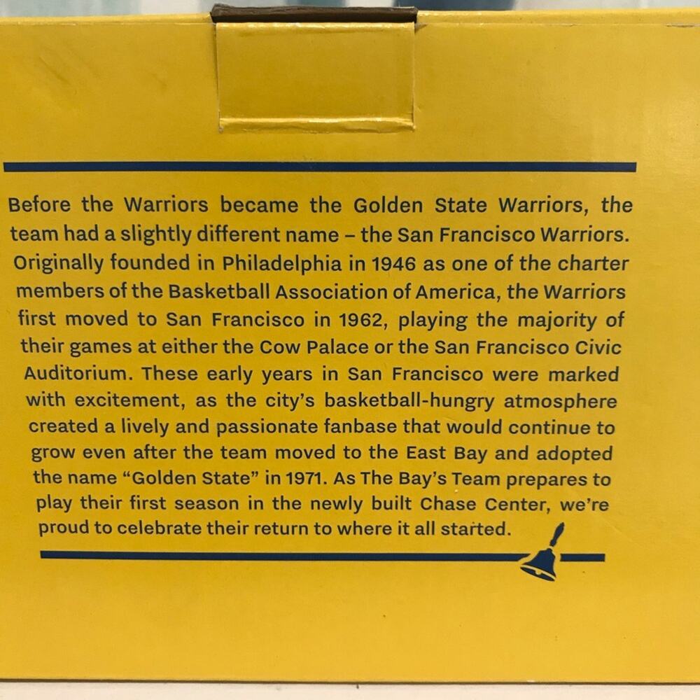 Golden State Warriors Cable Car Trolley Limited Edition Chase Center Collectible - Picture 6 of 8